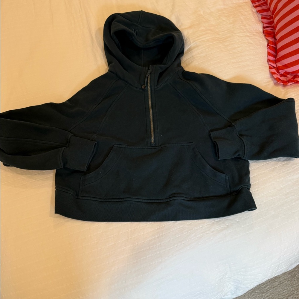 Lululemon scuba dark green crop